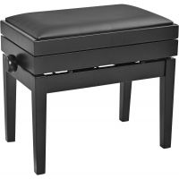 K&M 13956 Banquette avec rangements partitions - noir mat cuir - Vue 1